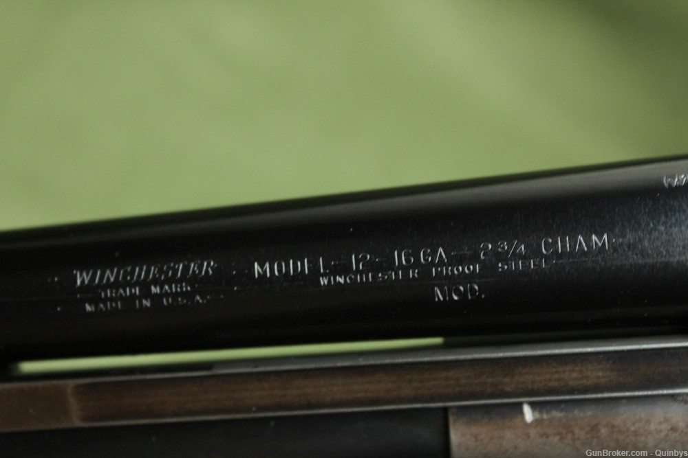 1923 Winchester model 12 16 ga 28 inch Modified Choke Pump Action Shotgun-img-24