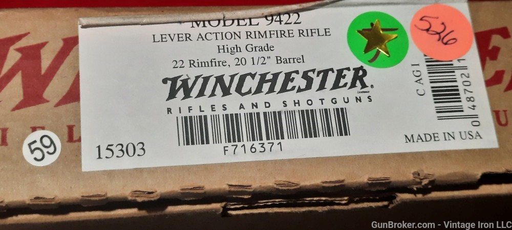 Winchester  9422 High Grade .22lr engraved & stunning wood! NOS! MINT NR-img-41