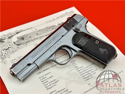Colt 1903 Pocket Hammerless .32 |*FACTORY ENGRAVED #1 NEW YORK POLICE*|