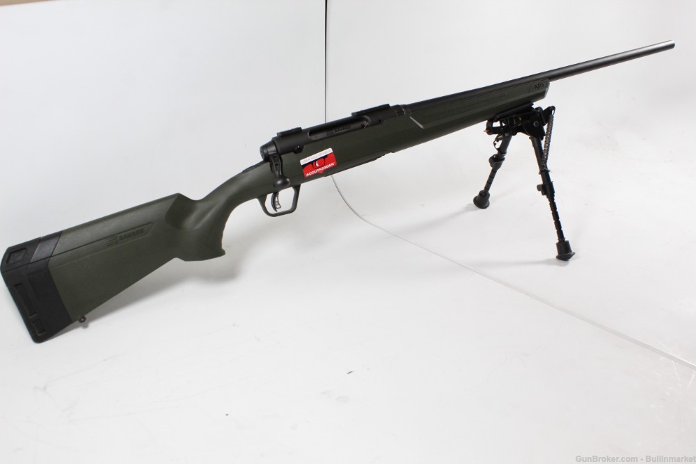 Savage Axis II XP .308 Win Bolt Action Rifle OD Green Stock w/ Bipod-img-1