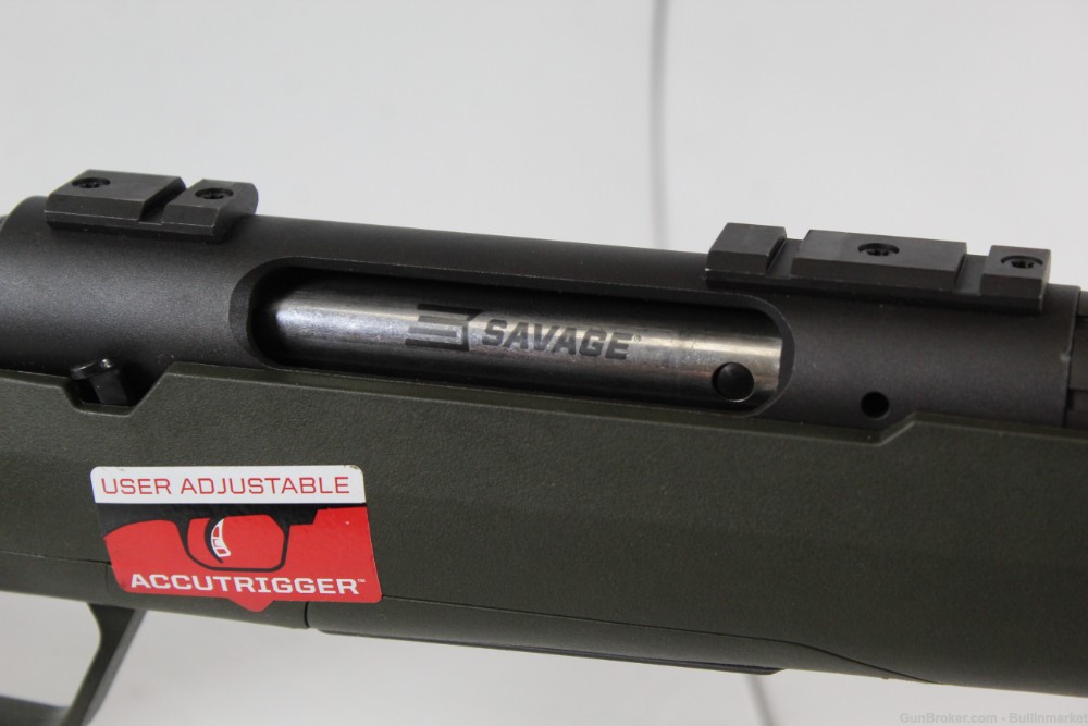 Savage Axis II XP .308 Win Bolt Action Rifle OD Green Stock w/ Bipod-img-9