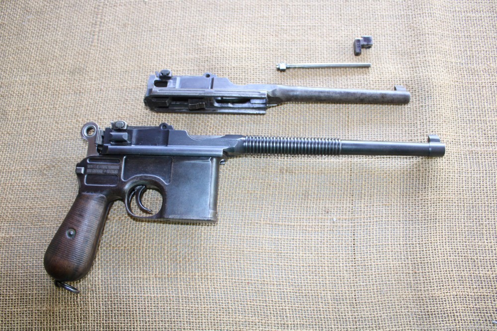 Mauser C96 Broomhandle with 2 Barrels 9mm on gun & 30 cal matching WOW! -img-0