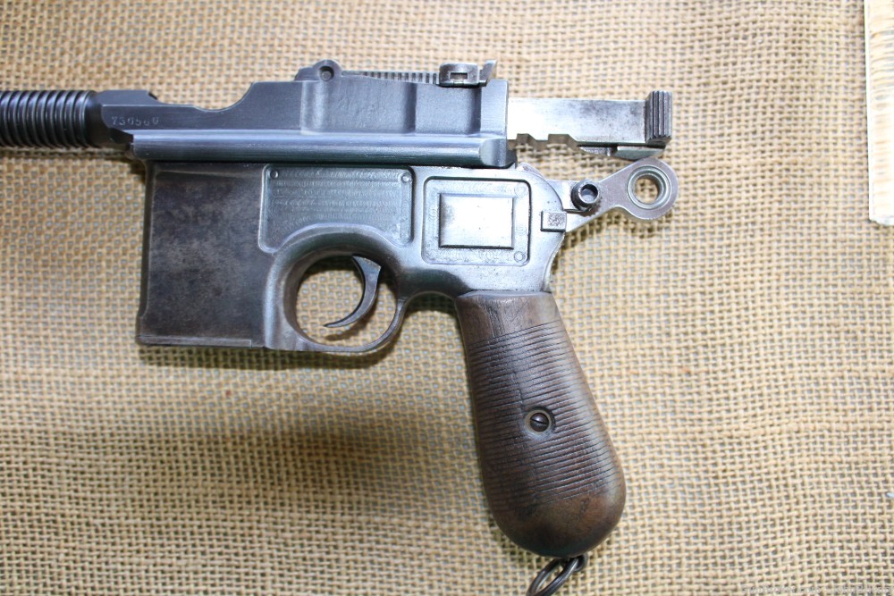 Mauser C96 Broomhandle with 2 Barrels 9mm on gun & 30 cal matching WOW! -img-17
