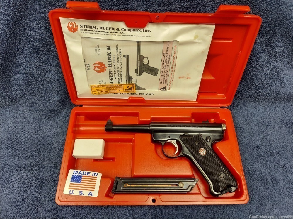 LNIB RUGER MODEL MK II 50TH ANNIVERSARY SEMI-AUTO PISTOL .22LR  4.75" BBL-img-0