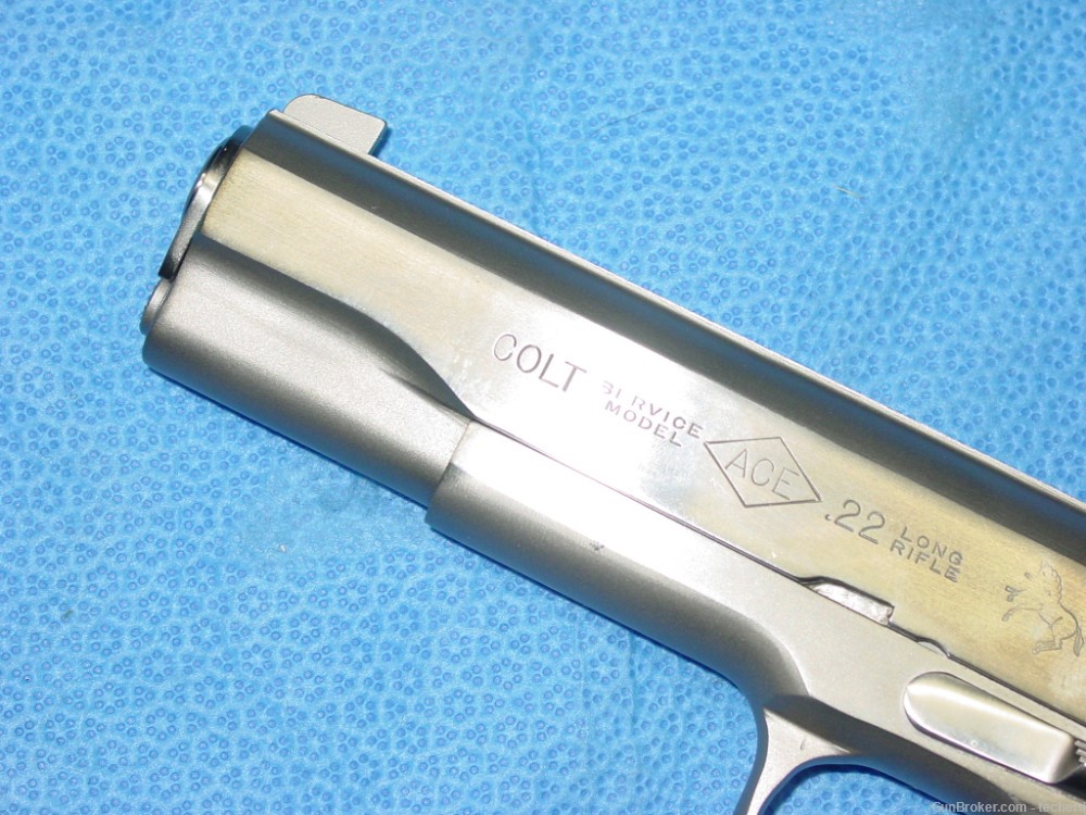 Colt Service Model ACE .22LR Electroless Nickle -img-5