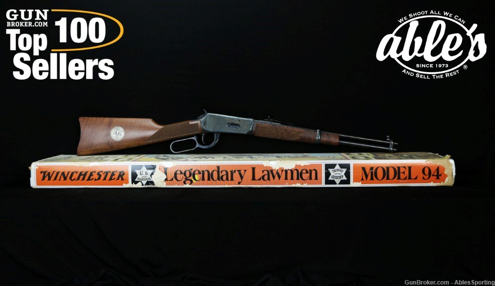 1977 Winchester 94 Legendary Lawmen Commemorative, 30-30, With Box & Papers-img-1