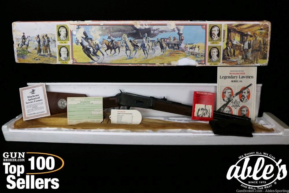 1977 Winchester 94 Legendary Lawmen Commemorative, 30-30, With Box & Papers-img-0