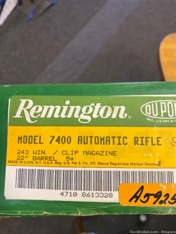  Remington 7400 .243 WIN 22” Blue/Wal Unfired Mint 243 LNIB w/paper 740 742-img-10