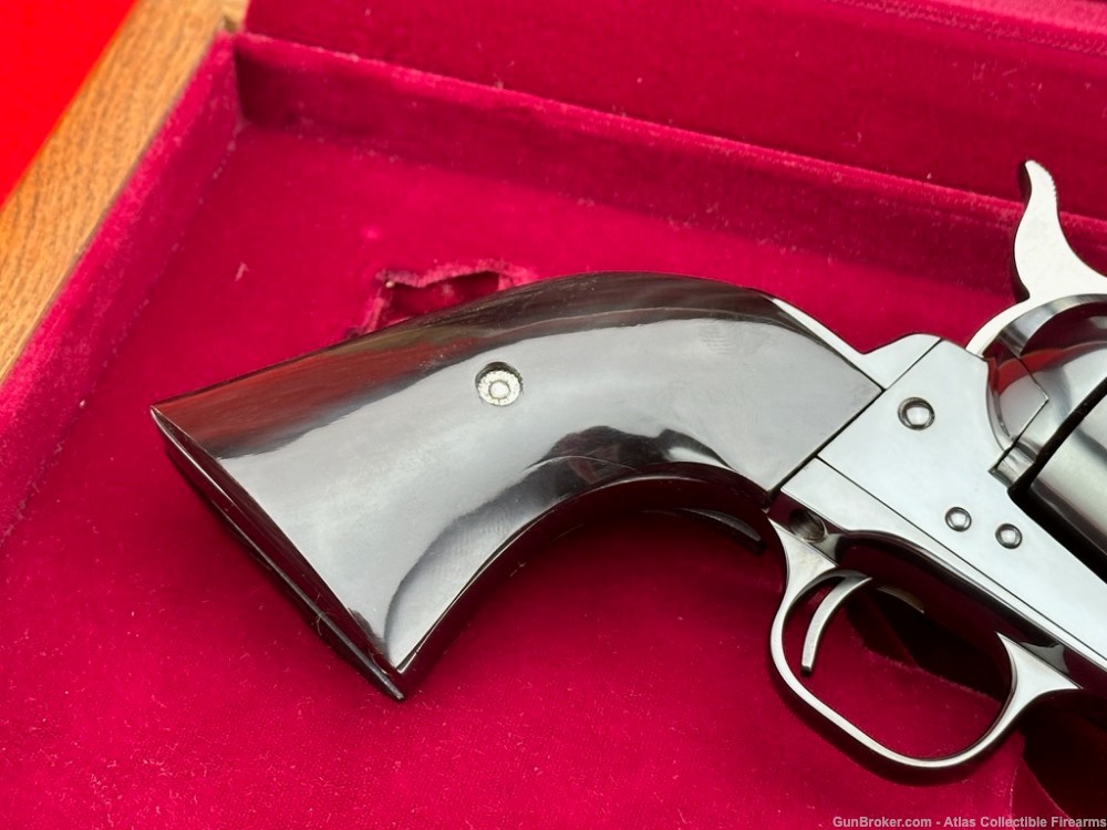 1986 Colt SAA "TEXAS DELUXE" 45LC 4" *FACTORY ENGRAVED & GENUINE BUFFALO*-img-8