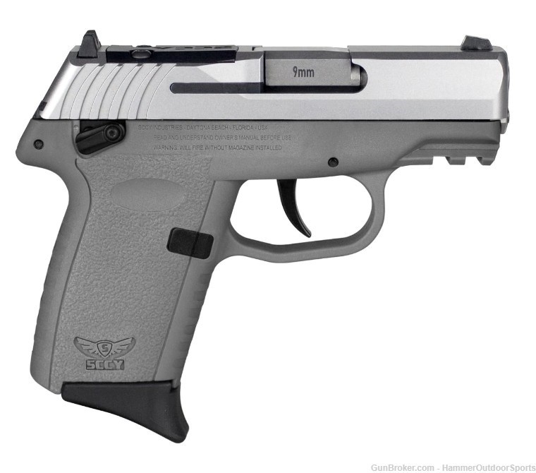 SCCY CPX-1 Gen 3 Sub-Compact Pistol - Stainless / Gray | 9mm | 3.1" Barrel -img-1