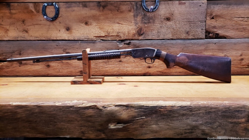 Savage model 1914 .22 S-L-LR 24" Pump Action Rifle *Penny Bid-img-1