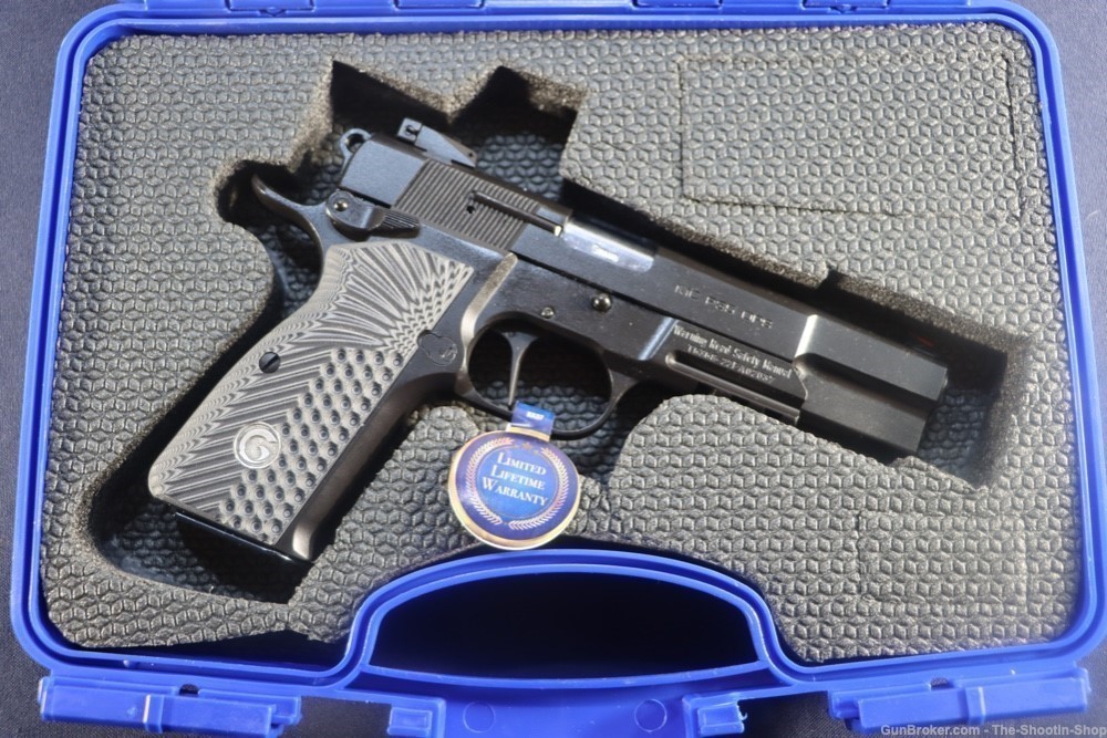 EAA Girsan MCP35 OPS Pistol 9MM HIGH POWER Single Action 15RD G10 RAIL GUN-img-1