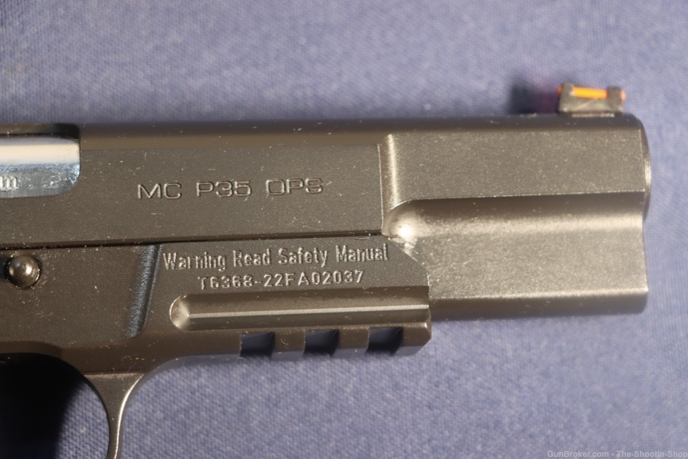 EAA Girsan MCP35 OPS Pistol 9MM HIGH POWER Single Action 15RD G10 RAIL GUN-img-3