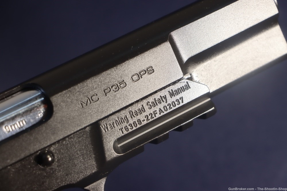 EAA Girsan MCP35 OPS Pistol 9MM HIGH POWER Single Action 15RD G10 RAIL GUN-img-11