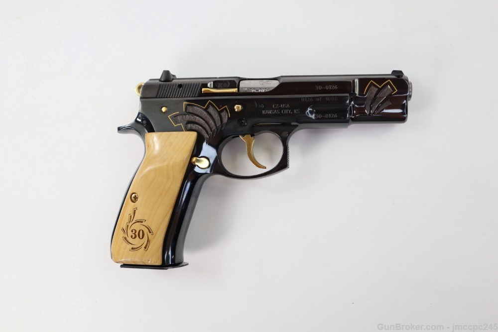 Rare Nice CZ-USA CZ 75 B 30th Anniversary 9mm Pistol Engraved 1 of 1000 -img-13