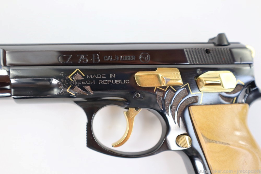 Rare Nice CZ-USA CZ 75 B 30th Anniversary 9mm Pistol Engraved 1 of 1000 -img-9