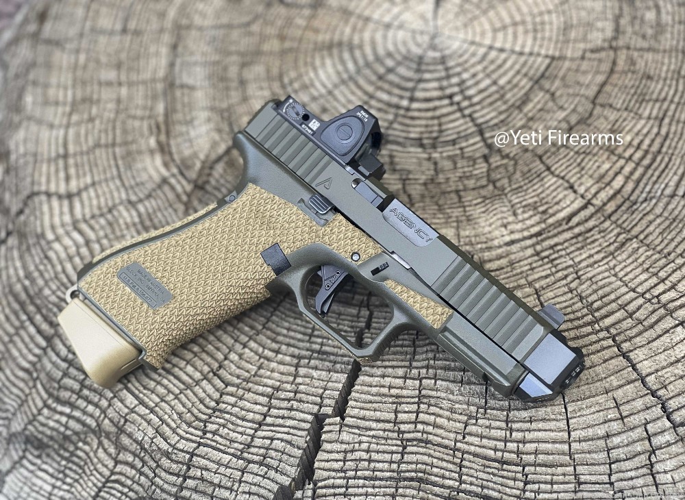 Agency Arms Sage Dynamics Glock 19x V1 2-Tone OD No CC Fee One Mag -img-3