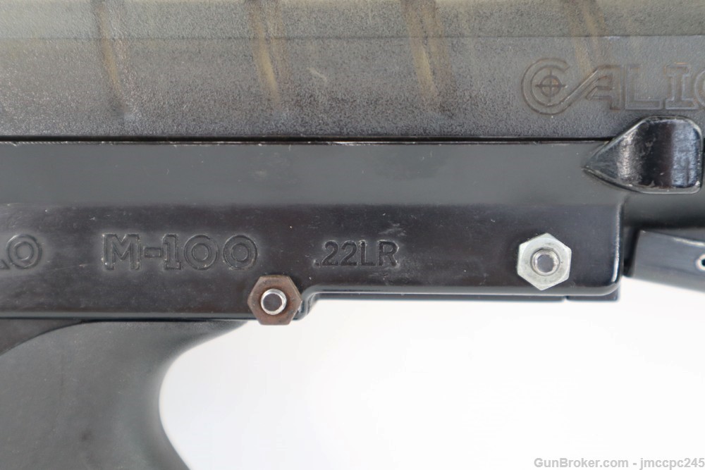 Rare Nice Calico M-100 .22 LR Semi Auto Rifle W/ Folding Stock W/ Drum Mag-img-18