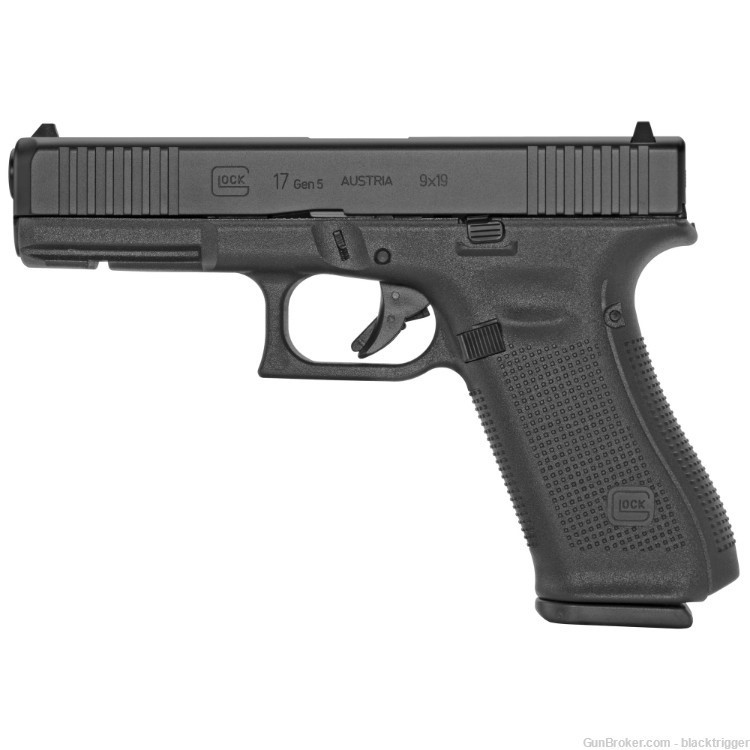 Glock PA175S201 G17 Gen5 9mm 4.49" 10+1 Black Polymer Frame Steel Slide FS -img-4