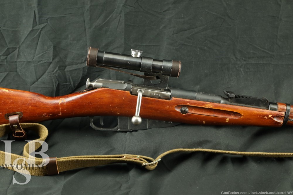 WWII Russian Tula Mosin Nagant 91/30 PU Sniper-Style 7.62x54 Rifle 1939 C&R-img-0