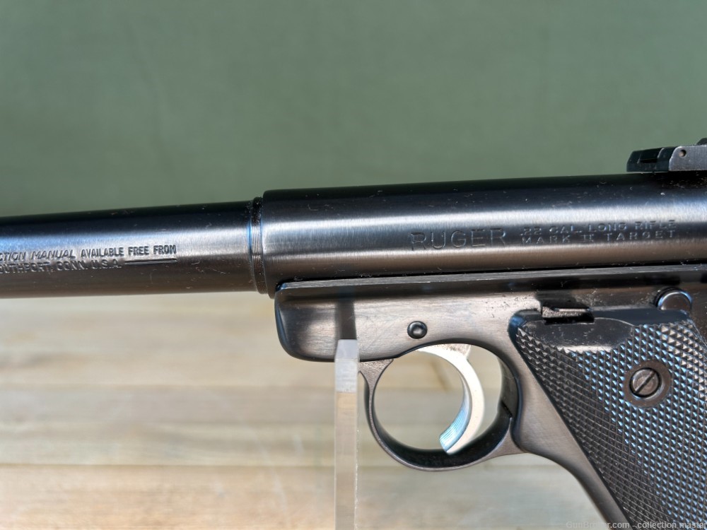 Ruger Mark II Semi Auto Pistol 22 LR 7" Used 1 Mag 1983 Target MKII Estate -img-4