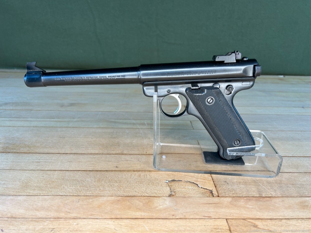 Ruger Mark II Semi Auto Pistol 22 LR 7" Used 1 Mag 1983 Target MKII Estate -img-0