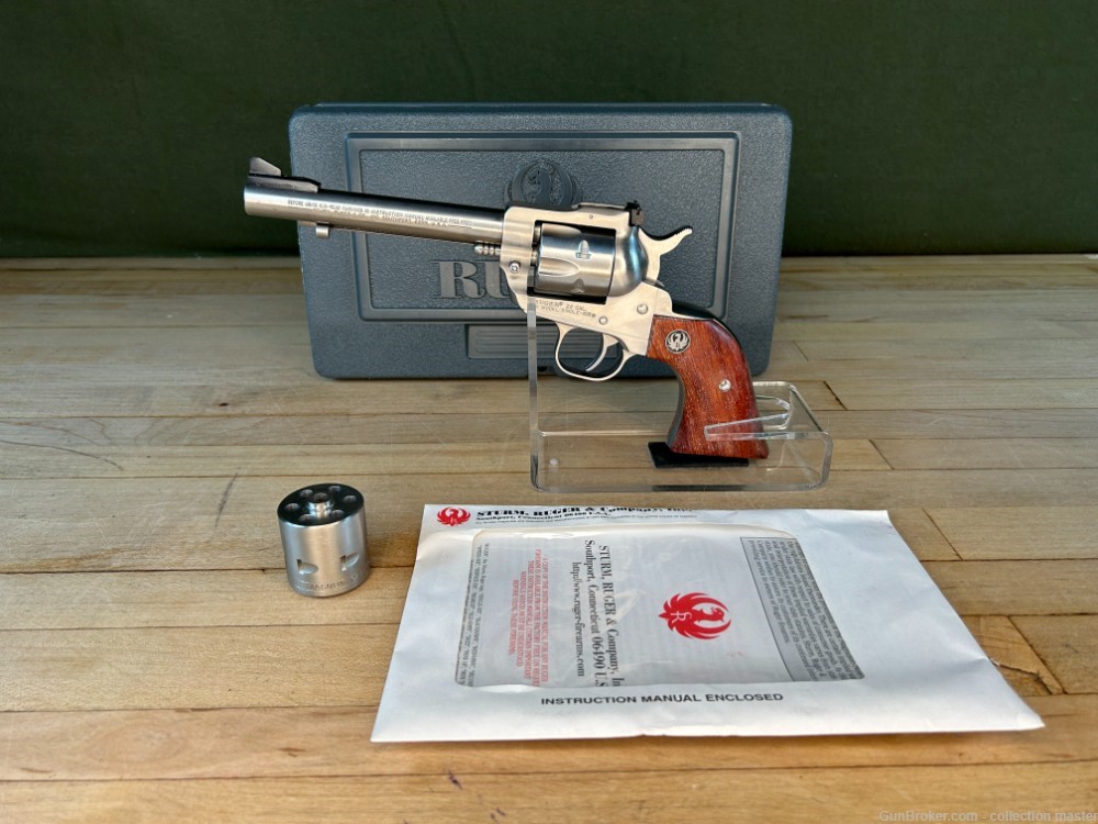 Ruger New Model Single Six Revolver Used .22LR/MAG 5.5" Brl Single Action -img-0