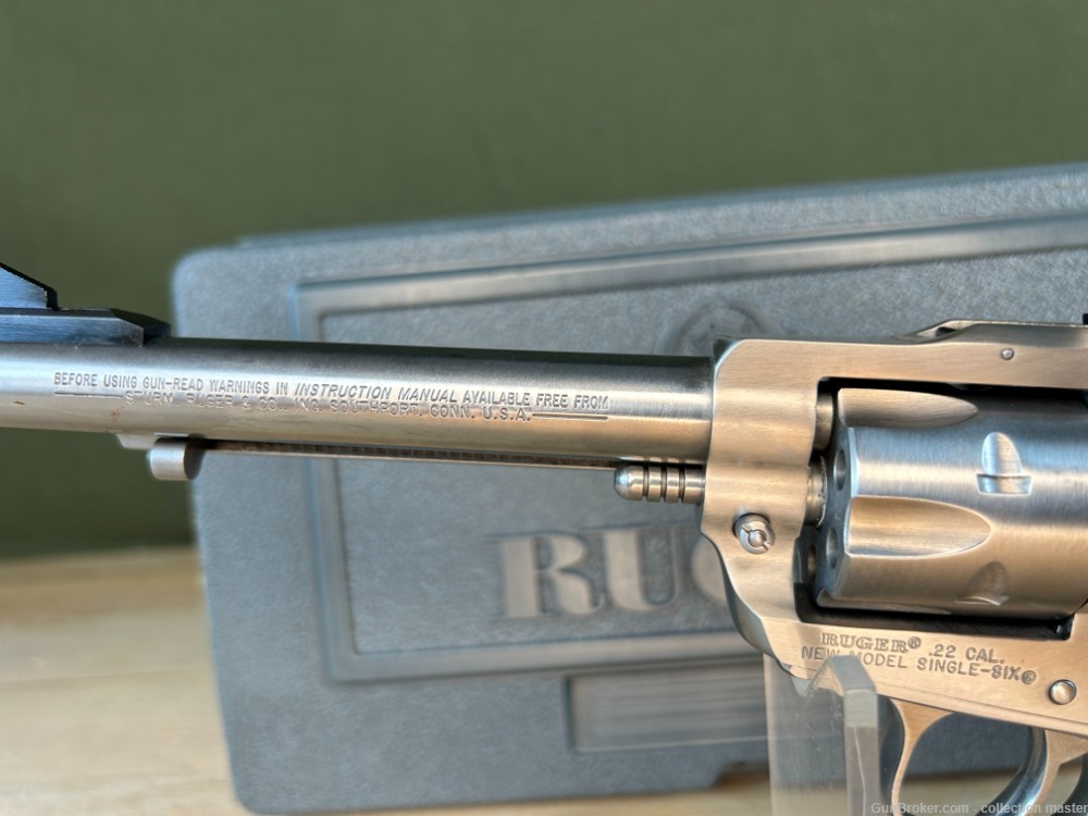 Ruger New Model Single Six Revolver Used .22LR/MAG 5.5" Brl Single Action -img-4