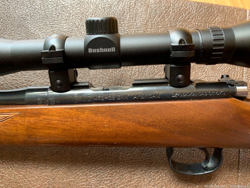 CZ USA Model 452-2E ZKM .22 LR 21" Bolt Action Rifle w/ Bushnell 4x scope -img-20