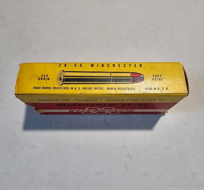 Vintage Box of .38-55 Winchester Rounds-img-1