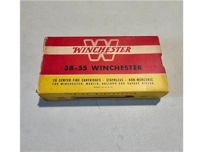 Vintage Box of .38-55 Winchester Rounds