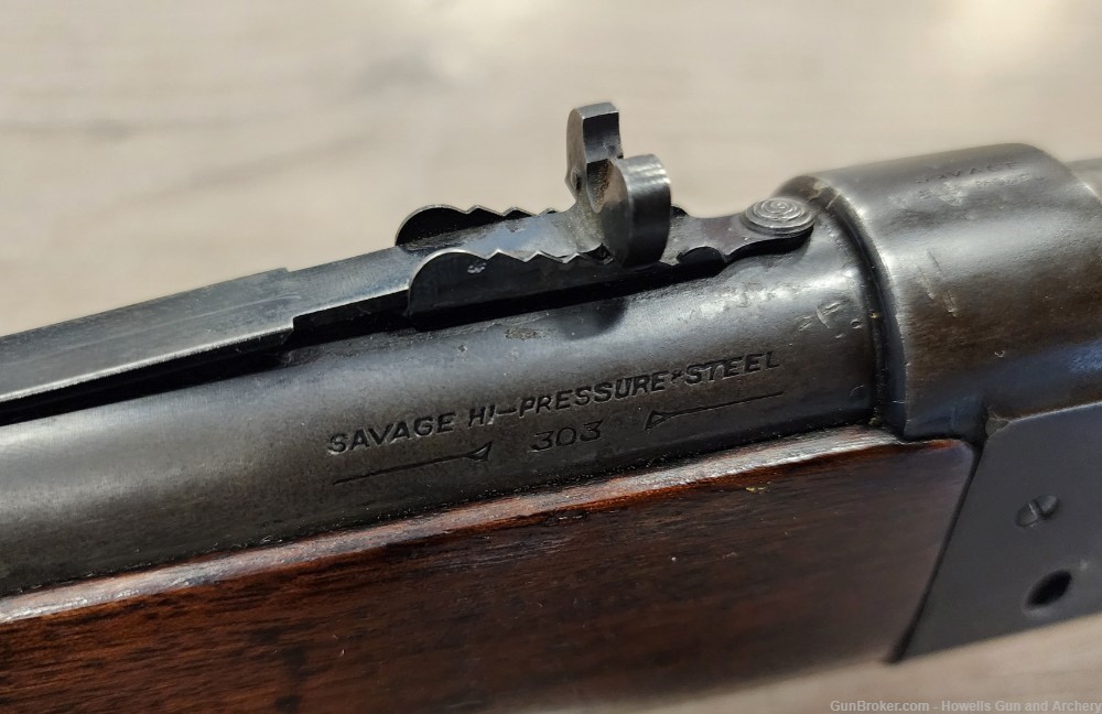 Savage Model 99 "Stamped 899 Model" .303 Savage Lever Action Made in 1924-img-13
