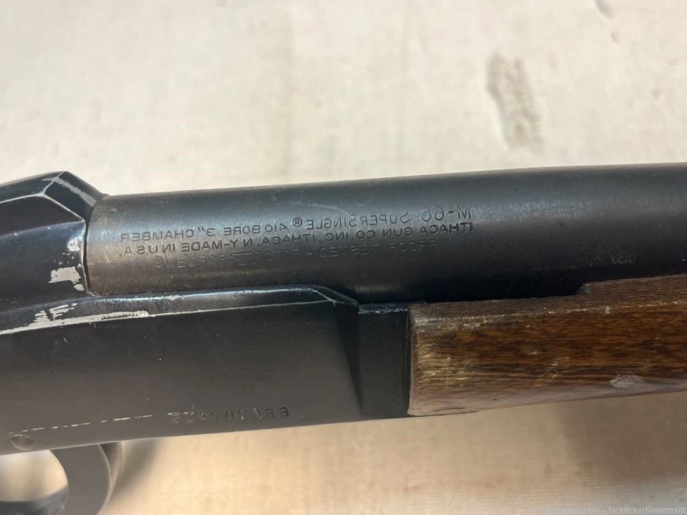 ITHACA M-66 SUPERSINGLE, .410 BORE, 26" No Reserve, Penny Auction-img-4
