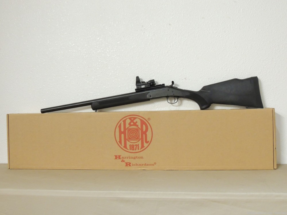 .44 Magnum H&R Handi-Rifle Synthetic Minty 44 REM MAG 22” Semi Heavy LNIB -img-0