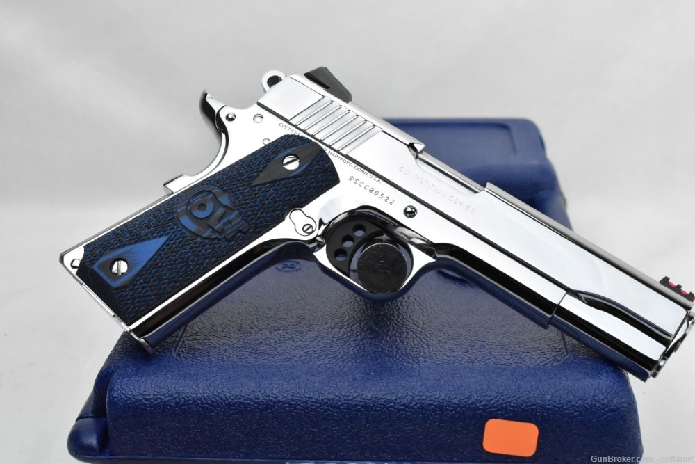 BRIGHT STAINLESS Colt Competition 9mm Model O1072CCS - NEW 1911-img-8