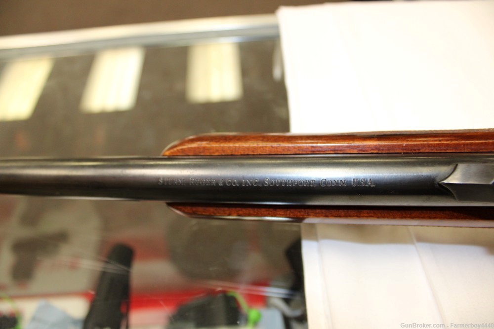 RARE RUGER M77 25-06 WITH 6X BURRIS SCOPE IRON SIGHTS -img-2