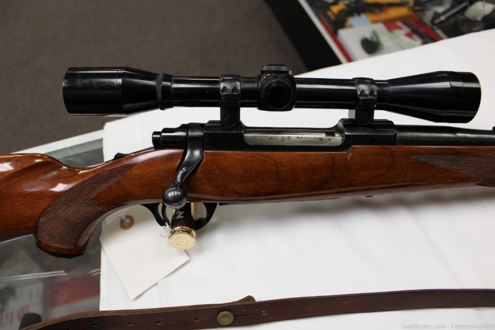 RARE RUGER M77 25-06 WITH 6X BURRIS SCOPE IRON SIGHTS -img-4