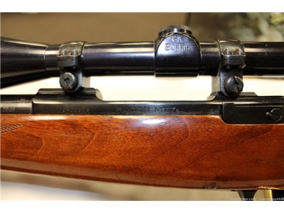 RARE RUGER M77 25-06 WITH 6X BURRIS SCOPE IRON SIGHTS 