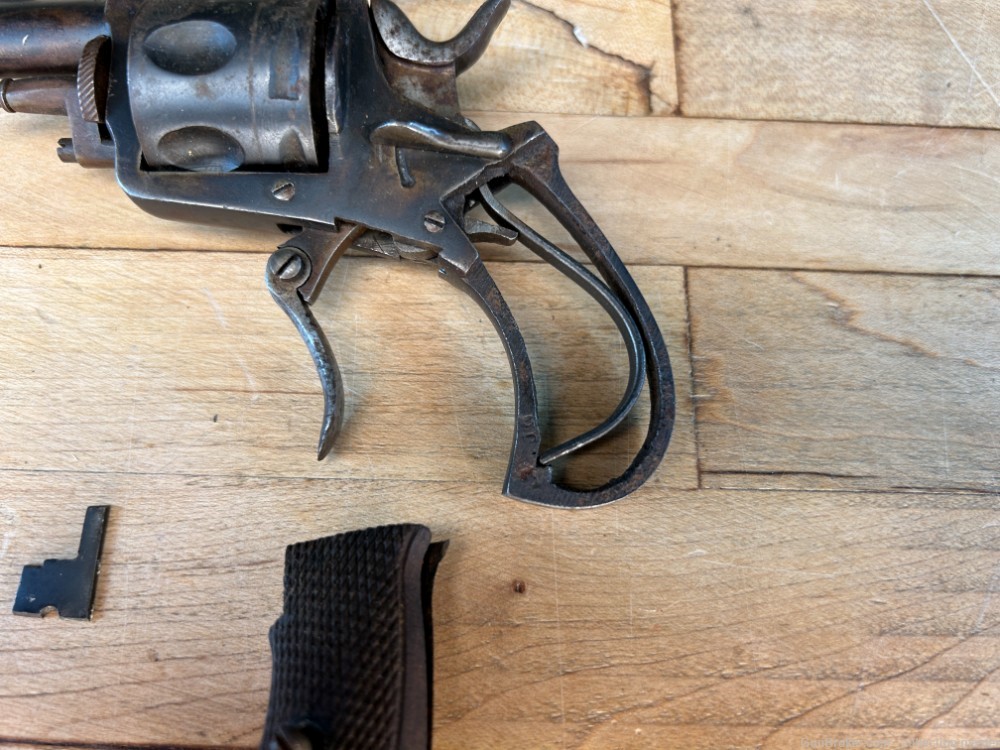 Belgian Pocket Revolver .30 Cal Folding Trigger Velo Dog Gunsmith Special -img-4