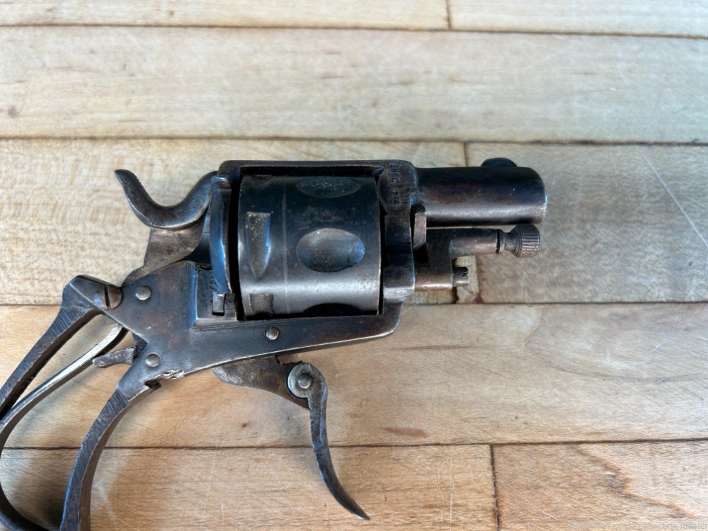 Belgian Pocket Revolver .30 Cal Folding Trigger Velo Dog Gunsmith Special -img-9