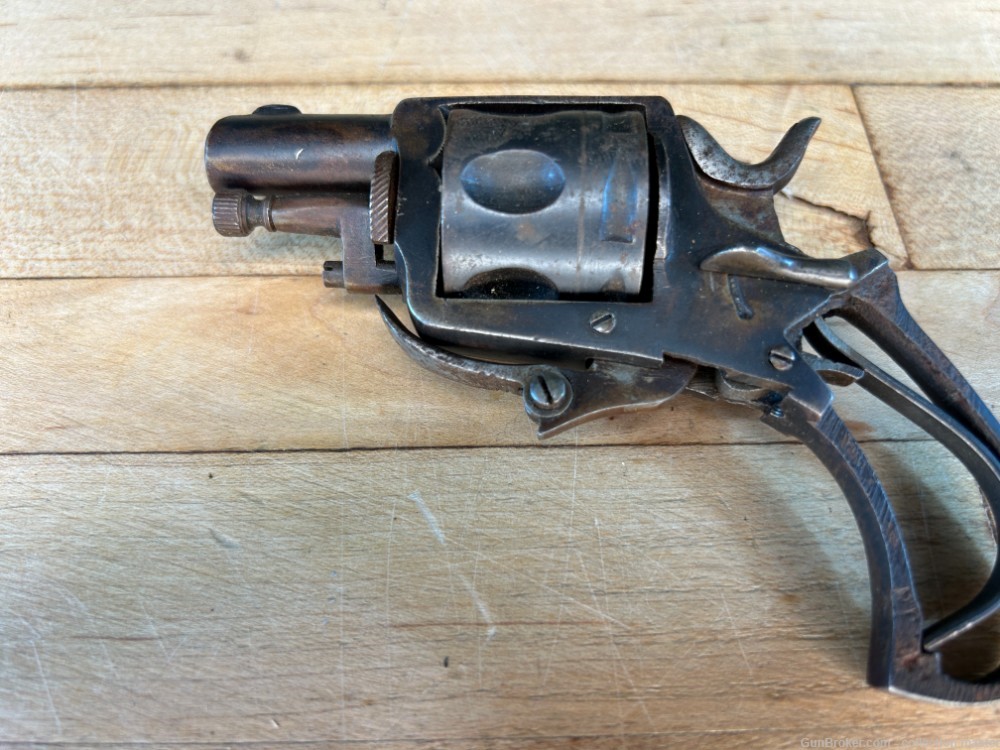 Belgian Pocket Revolver .30 Cal Folding Trigger Velo Dog Gunsmith Special -img-6