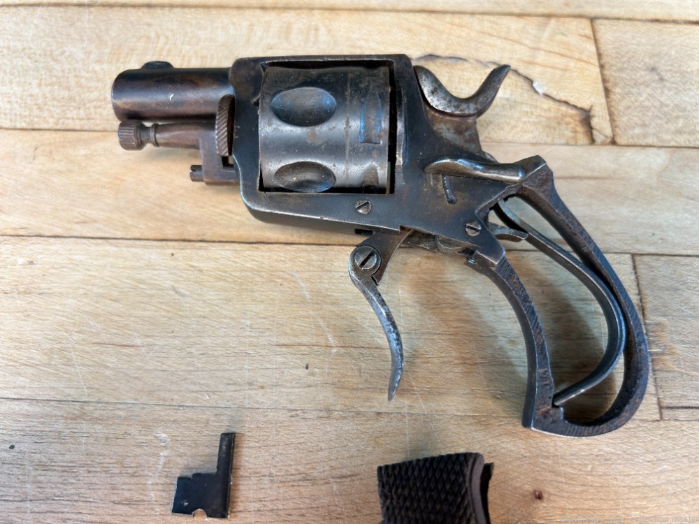Belgian Pocket Revolver .30 Cal Folding Trigger Velo Dog Gunsmith Special -img-3