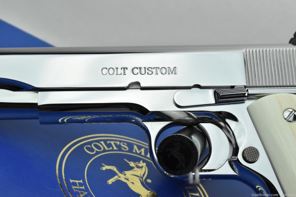 RARE Colt Custom Govt 1911 .38 Super w/ Genuine Ivory Grips - BRAND NEW  -img-3