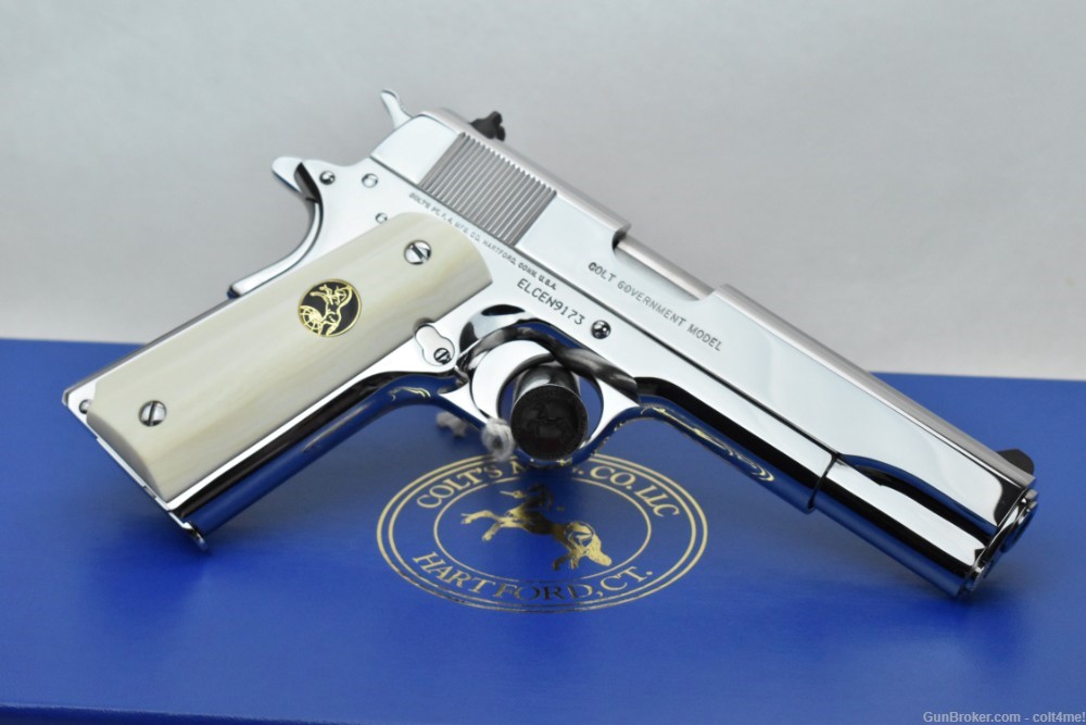 RARE Colt Custom Govt 1911 .38 Super w/ Genuine Ivory Grips - BRAND NEW  -img-8