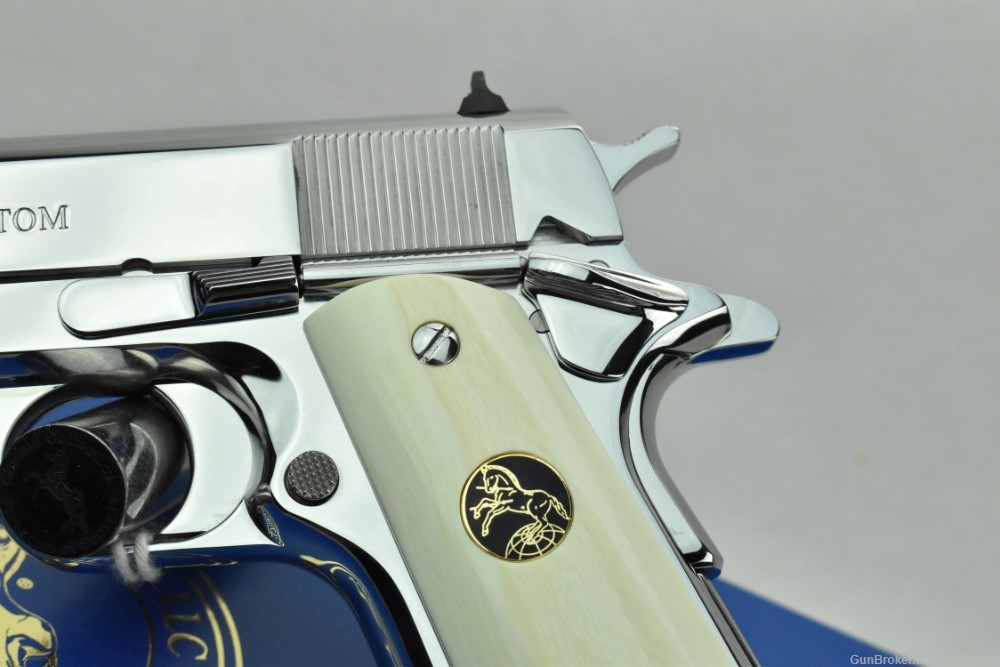 RARE Colt Custom Govt 1911 .38 Super w/ Genuine Ivory Grips - BRAND NEW  -img-5