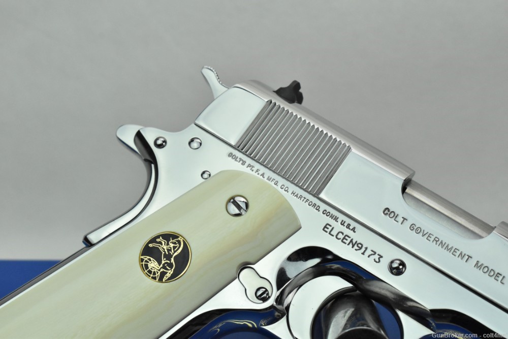 RARE Colt Custom Govt 1911 .38 Super w/ Genuine Ivory Grips - BRAND NEW  -img-9