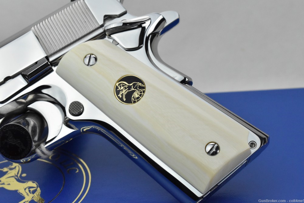 RARE Colt Custom Govt 1911 .38 Super w/ Genuine Ivory Grips - BRAND NEW  -img-6