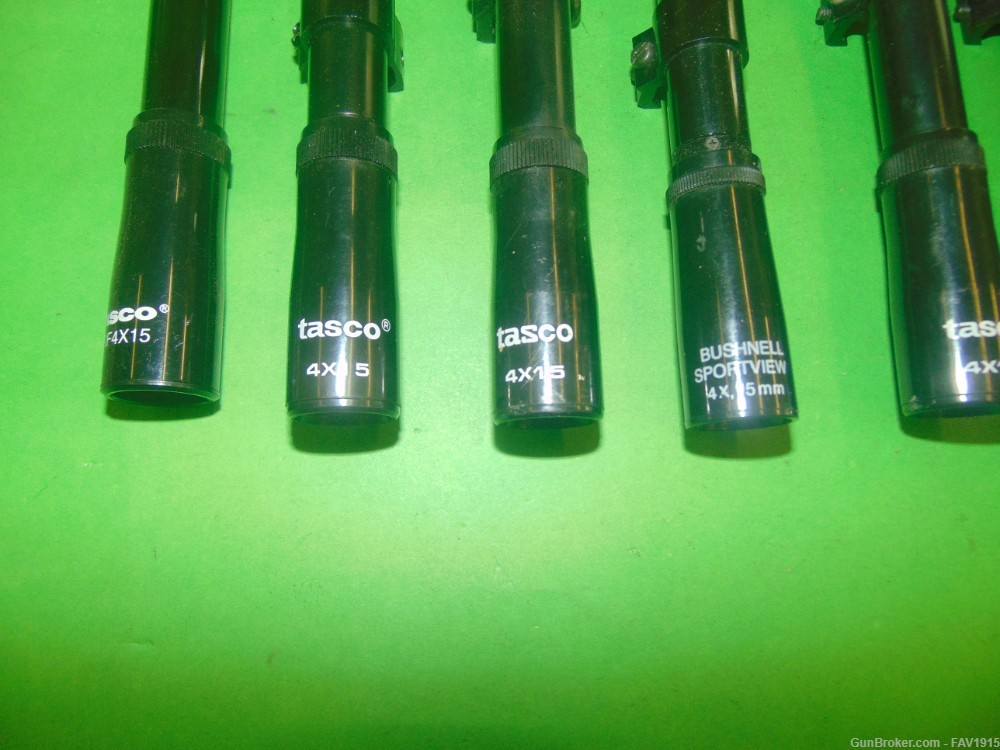 Gunsmith's lot of 8 assorted 3/4" scopes-img-1