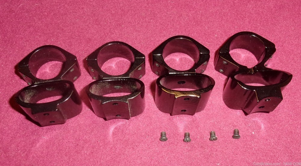 HOLDEN IRONSIGHTER 701/701 & 702/708 1" SCOPE MOUNTS, RINGS & 4 SCREWS-img-1