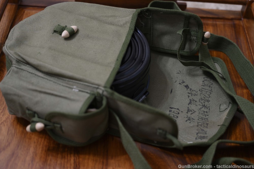 Genuine Chinese Army Type 56 AK Drum Mag Pouch Bag Surplus NOS Norinco-img-4
